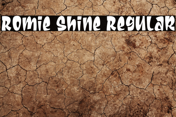 Romie Shine Regular Font examples