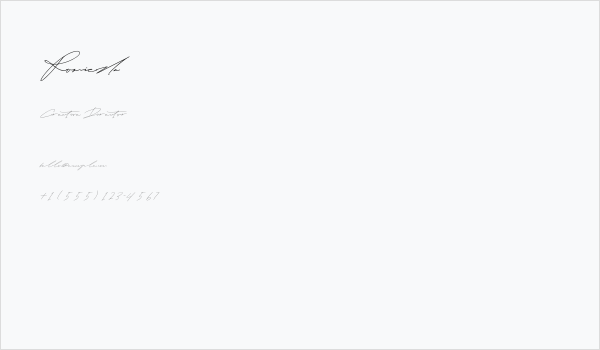 Romieda Business Card