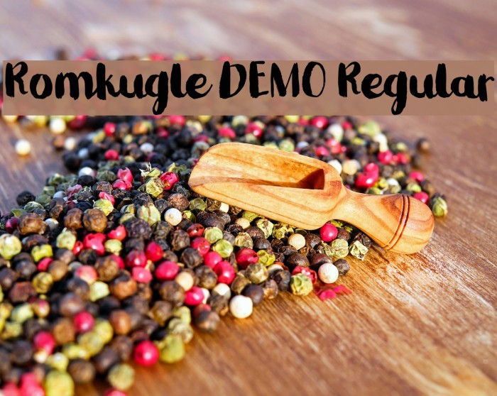 Romkugle DEMO Regular Font examples