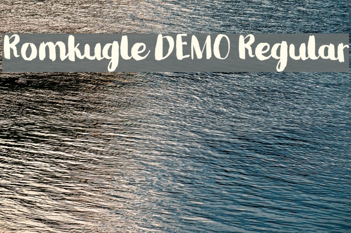 Romkugle DEMO Regular Font examples