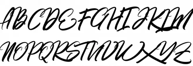 Rommantis Schriftart Groß