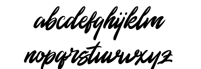 Rommantis Font LOWERCASE