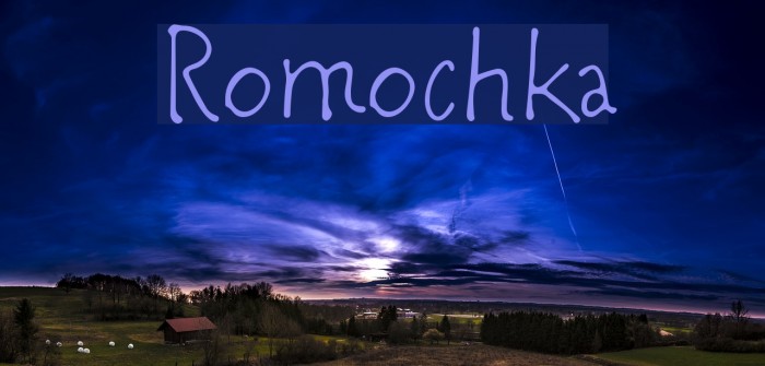 Romochka Font examples