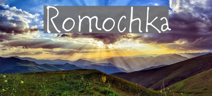 Romochka Font examples