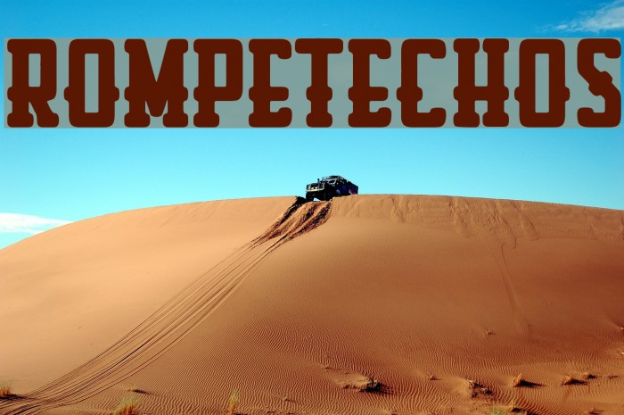 Rompetechos Font examples