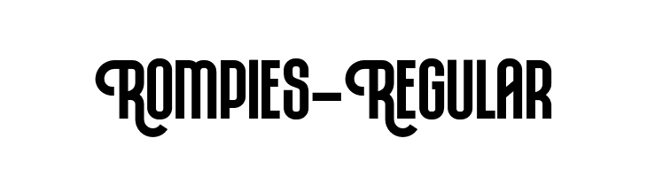 Rompies-Regular  免费字体下载