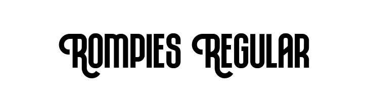 Rompies Regular  Free Fonts Download