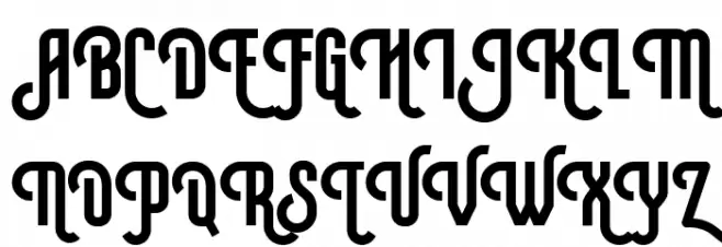 Rompies Regular Schriftart Groß