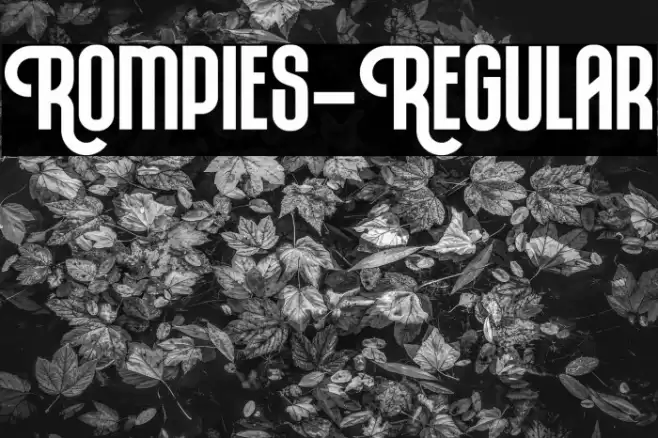 Rompies-Regular Font examples