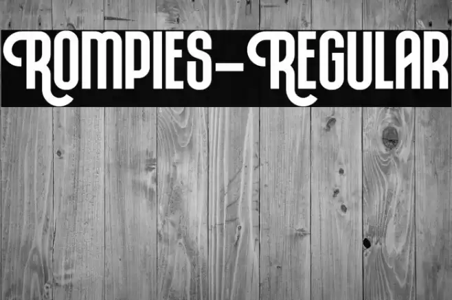 Rompies-Regular Font examples