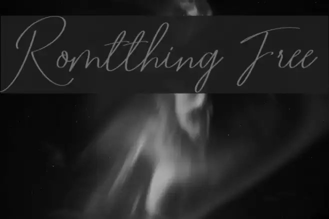 Romtthing Free Font examples