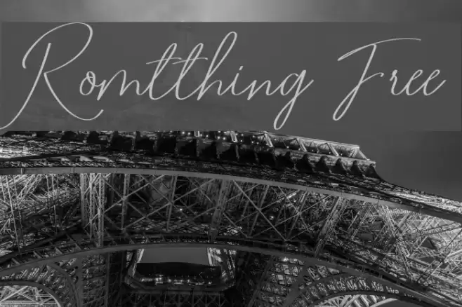 Romtthing Free Font examples