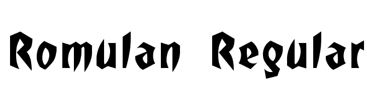 Romulan Regular Font