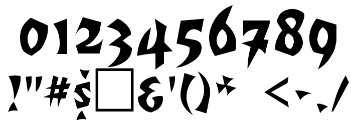 Romulan Regular Font OTHER CHARS