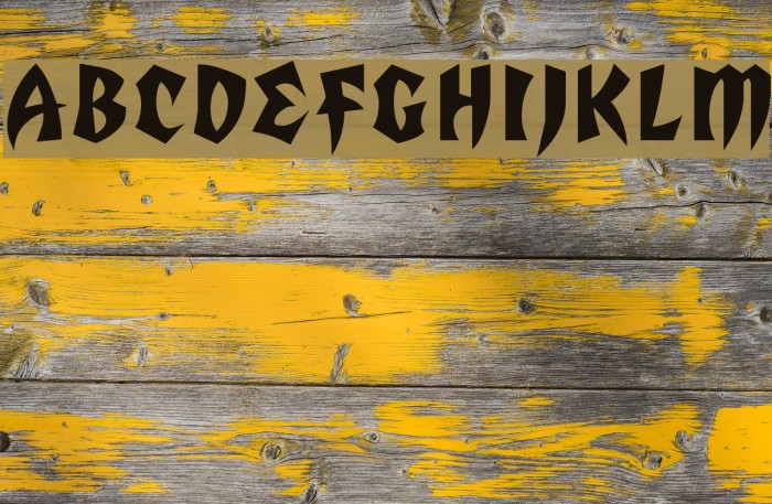 Romulan Regular Font examples