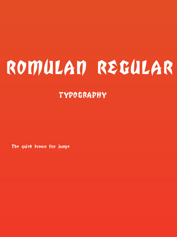 Romulan Regular Poster