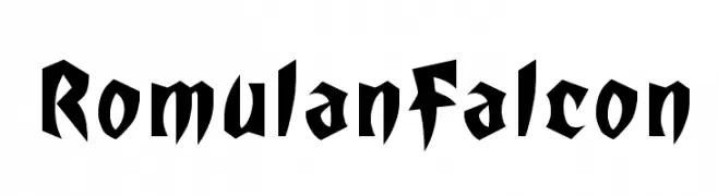 RomulanFalcon  नि: शुल्क फ़ॉन्ट्स डाउनलोड