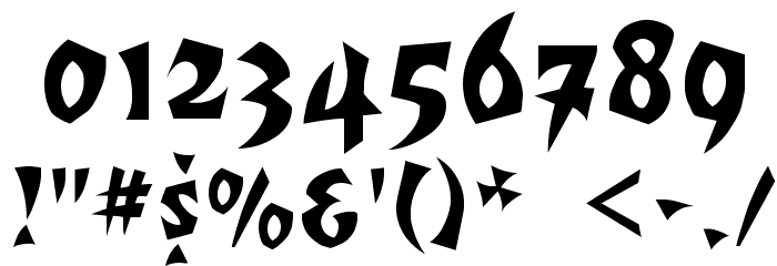RomulanFalcon Font OTHER CHARS