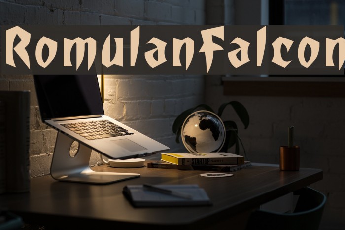 RomulanFalcon Font examples