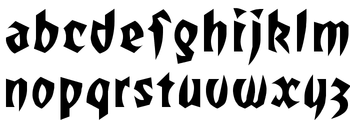 RomulanFalcon Font LOWERCASE