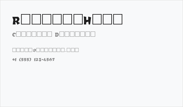 RomulanHawk Business Card