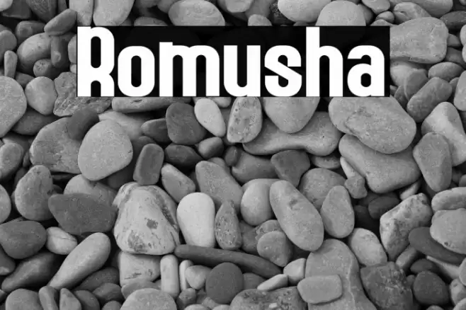 Romusha Font examples