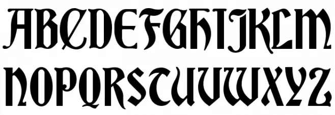 Romvel Cyr Font Litere mari