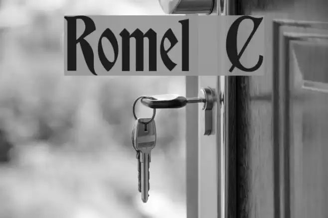 Romvel Cyr Font examples