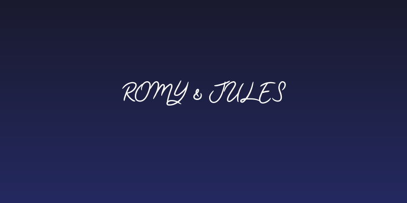 Romy & Jules Social Header