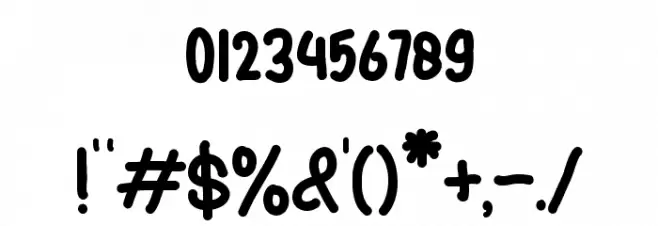 RomzulSans Font OTHER CHARS