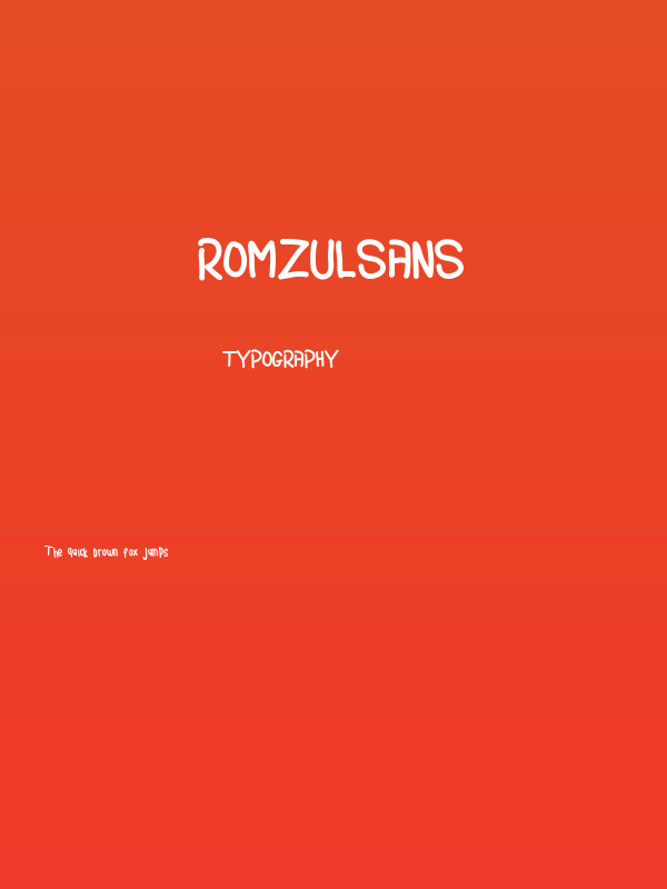 RomzulSans Poster