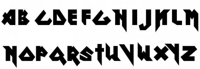 Ron Maiden Schriftart Groß