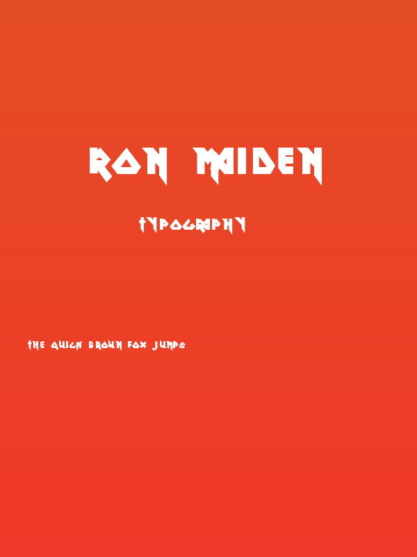 Ron Maiden Poster