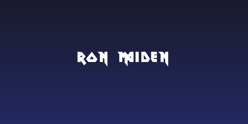 Ron Maiden Social Header