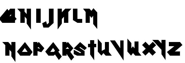 Ron Maiden Font LOWERCASE