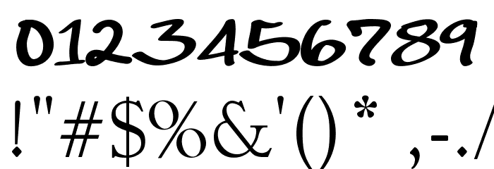 RonDRs Script Font OTHER CHARS