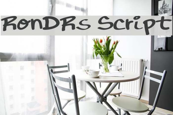 RonDRs Script Font examples