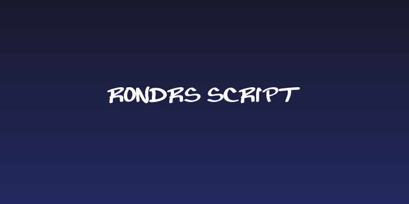 RonDRs Script Social Header