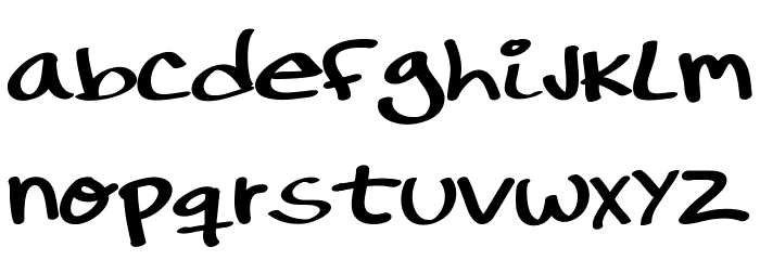 RonDRs Script Font LOWERCASE