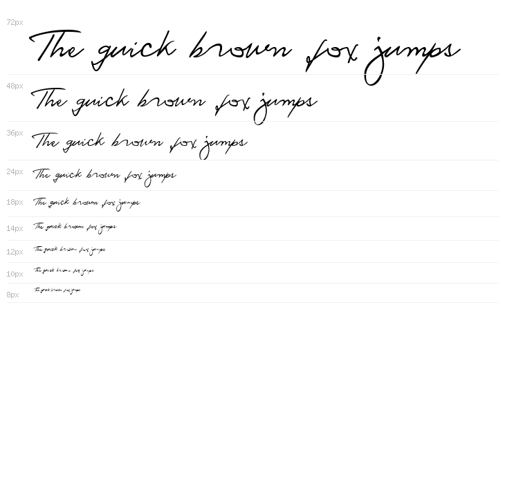 Ronald Handwriting Regular Waterfall