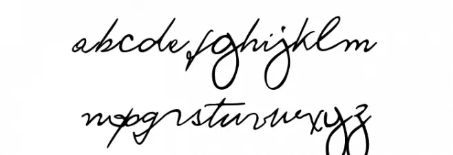 Ronald Handwriting Regular Fuentes MINÚSCULAS