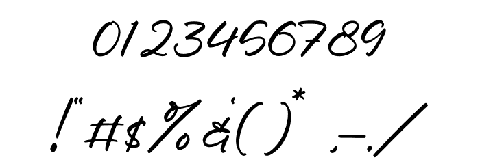 Ronald Mendoya フォント その他の文字