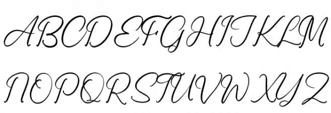 Ronald Mendoya Schriftart Groß