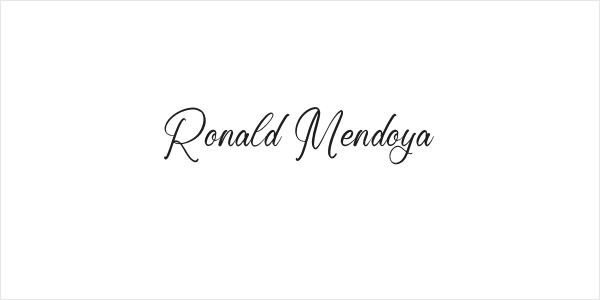 Ronald Mendoya Logo