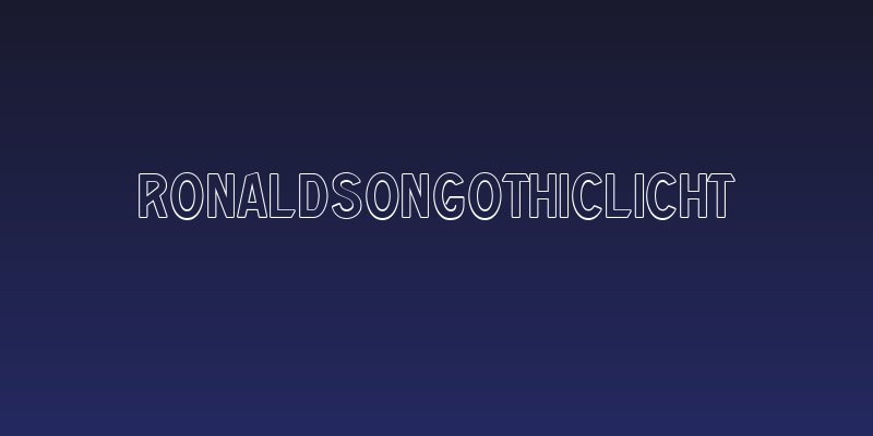 RonaldsonGothicLicht Social Header
