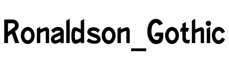 Ronaldson_Gothic  フリーフォントのダウンロード