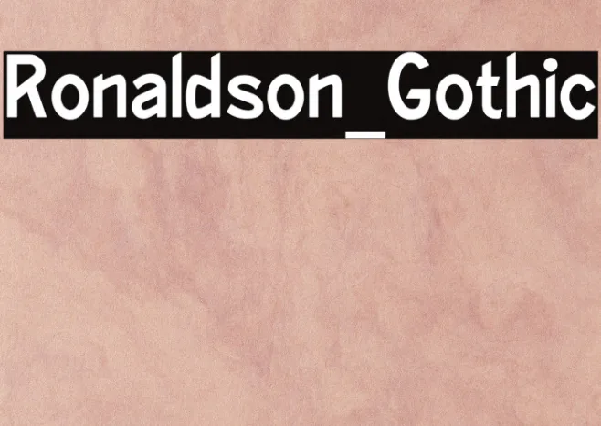 Ronaldson_Gothic Example 1