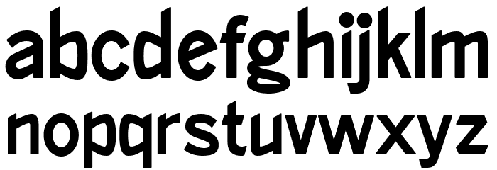 Ronaldson_Gothic Font LOWERCASE