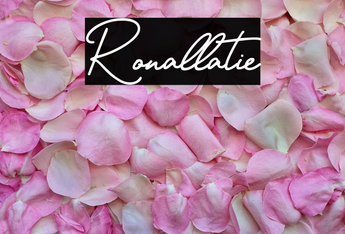 Ronallatie Example 1