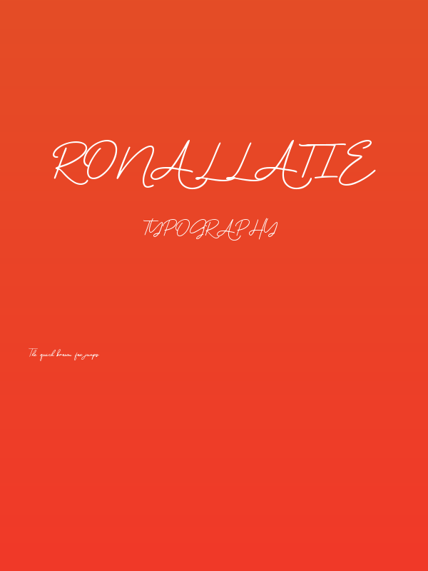 Ronallatie Poster